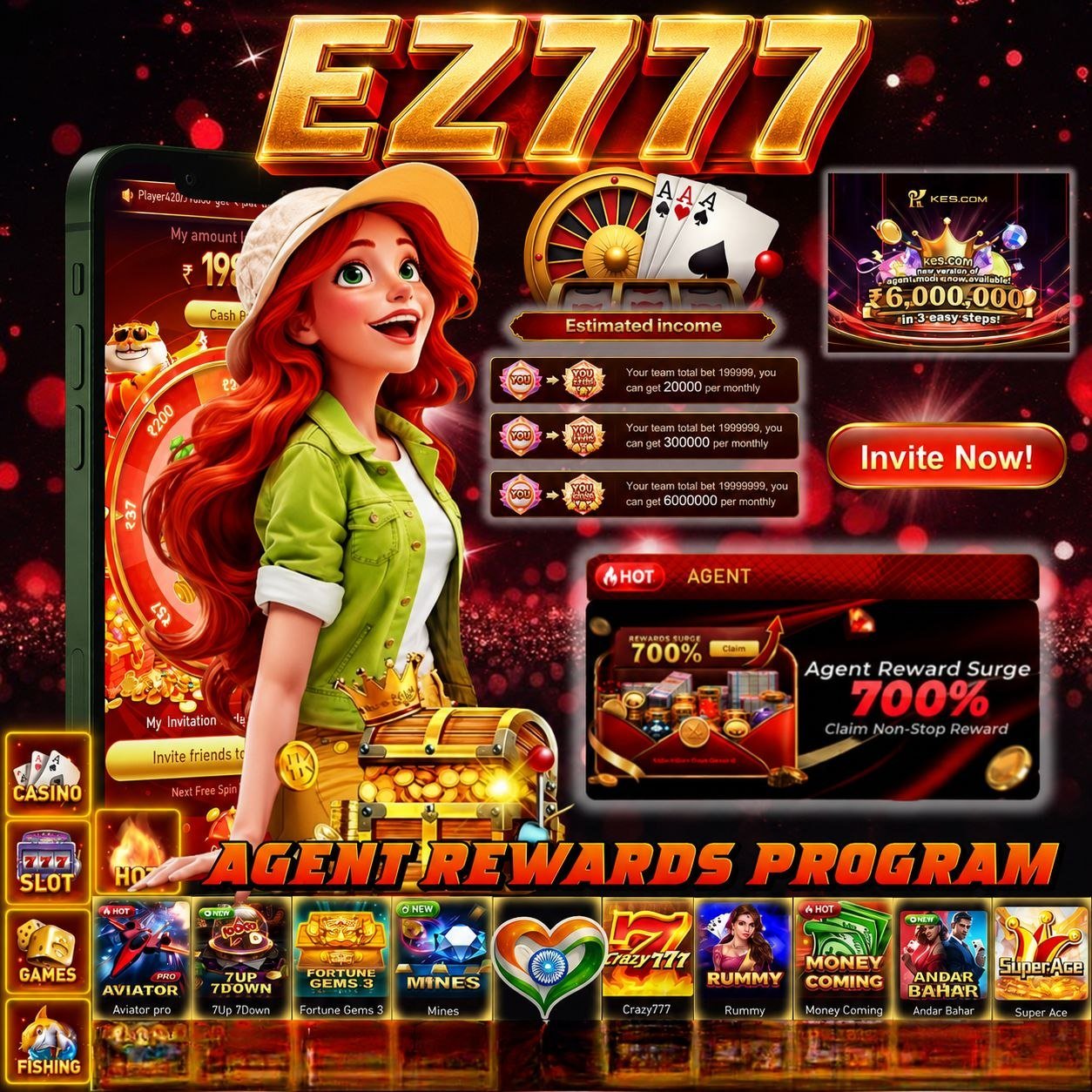 EZ777 APP download banner featuring EZ777 GAME logo and IE777 APK install button for EZ777 DOWNLOAD.